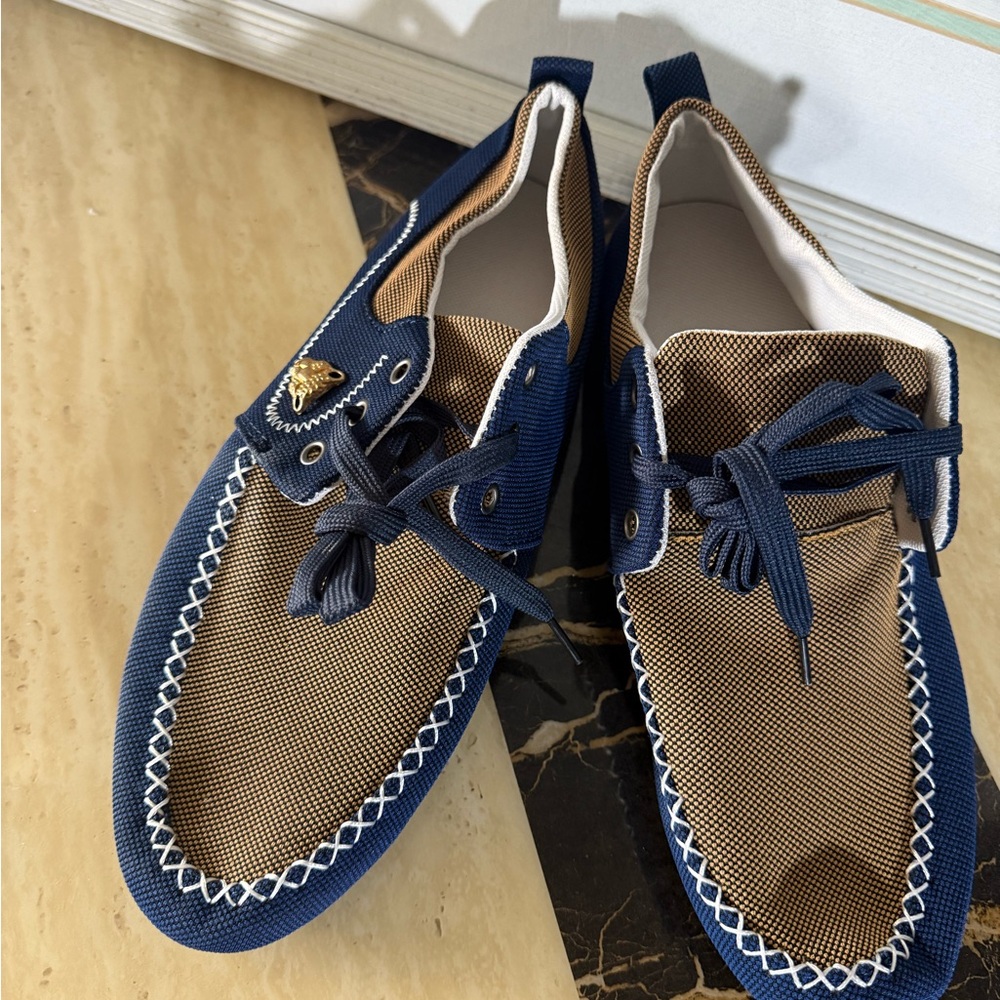 Men's Blue and Brown Casual Shoes